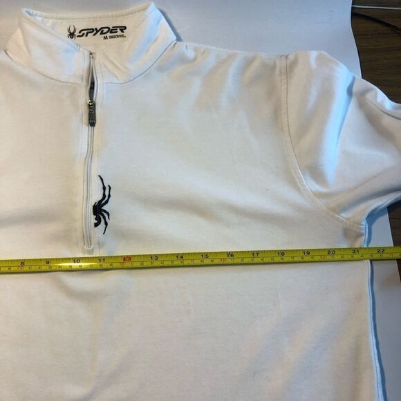 Spyder 1/4 Zip Men’s Pullover White Size Medium - Picture 9 of 16